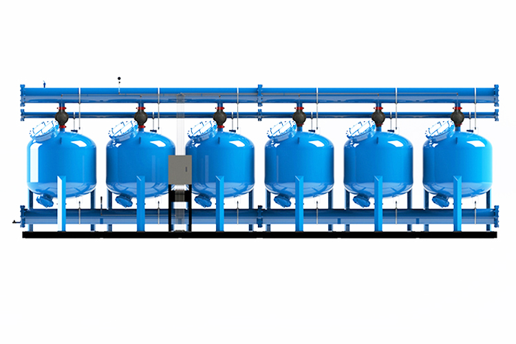 六罐并聯(lián)淺層沙過濾器